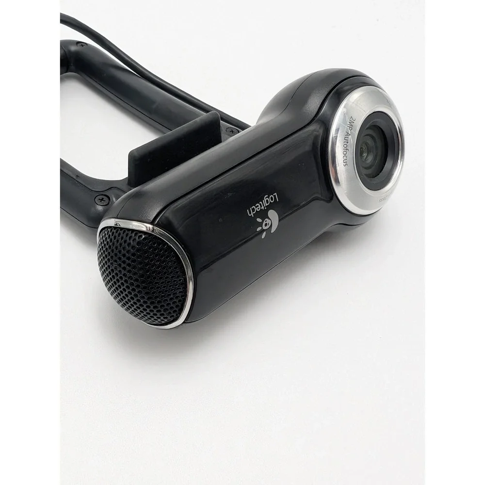 Logitech Cam Webcam Carl Zeiss Tessar 2.0/3.7 2MP Autofocus‎ Camera WORKS